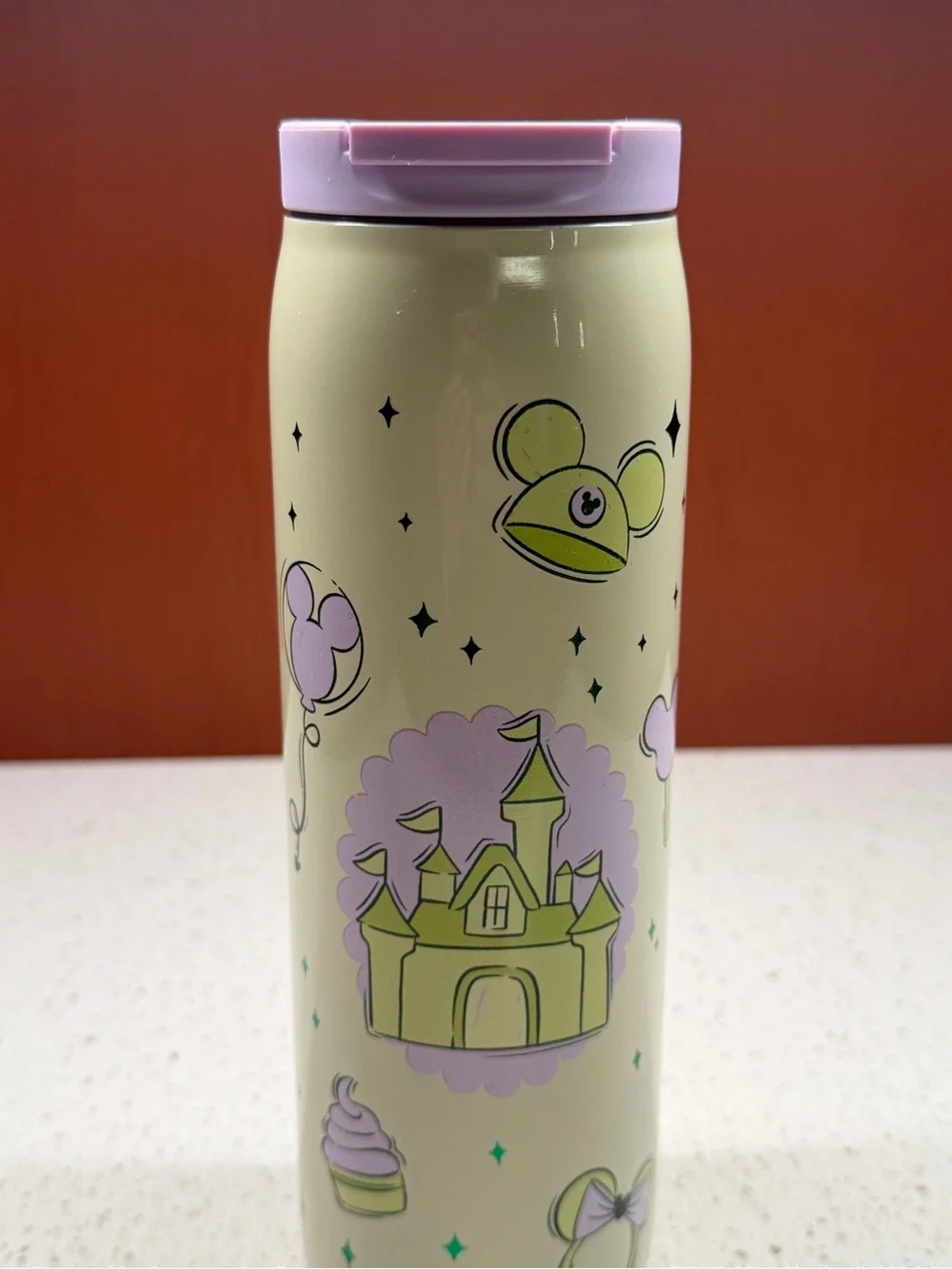 New 2026 Disney Parks Starbucks Summer Fun Mickey Castle Icons Steel Tumbler 16o